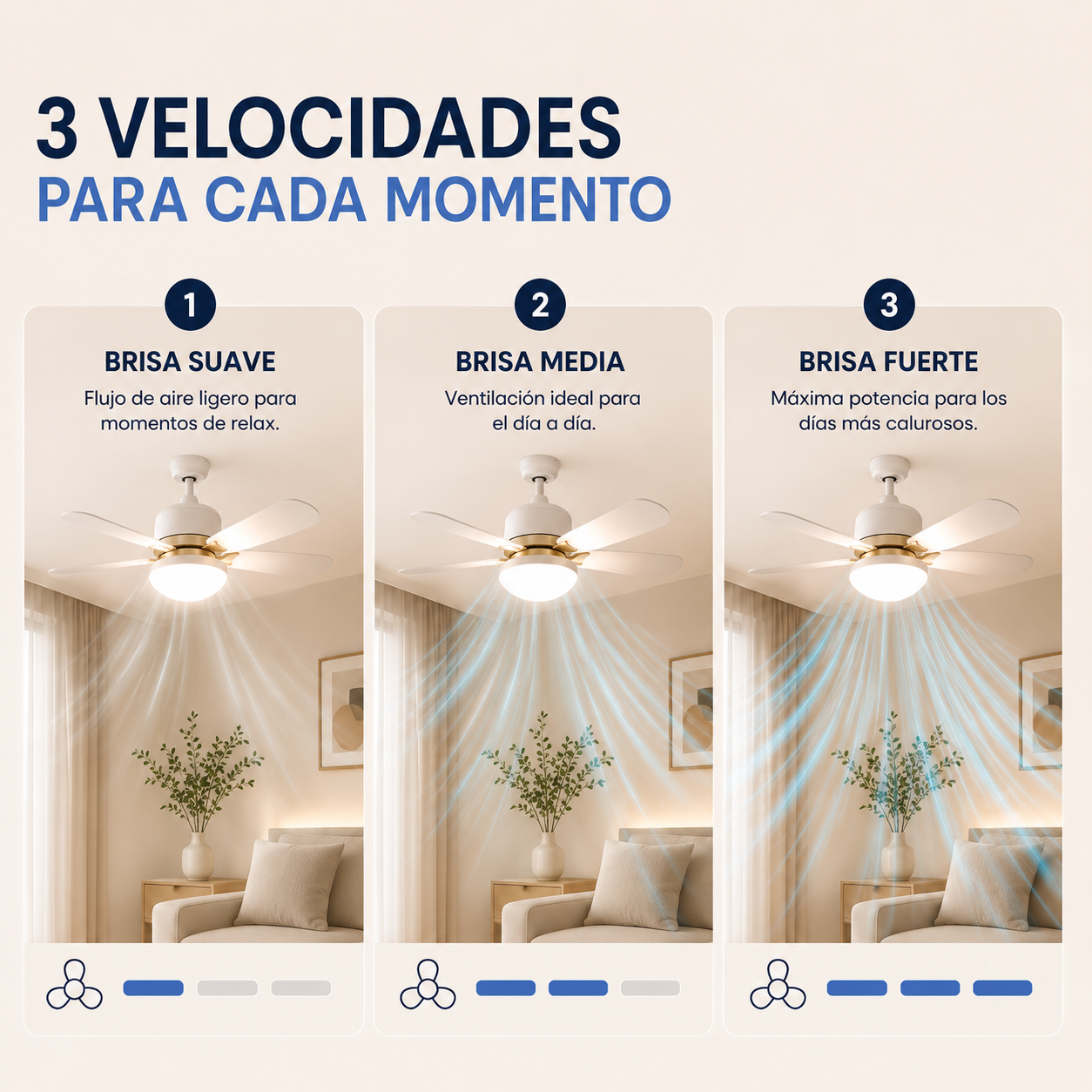 AirBloom™ Ventilador de Techo LED y Control Inteligente