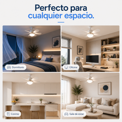 AirBloom™ Ventilador de Techo LED y Control Inteligente