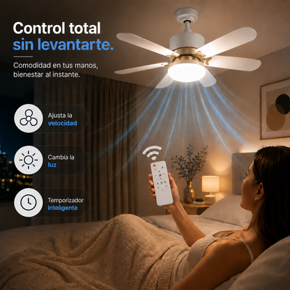 AirBloom™ Ventilador de Techo LED y Control Inteligente